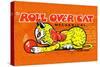 Roll Over Cat-null-Stretched Canvas