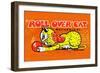 Roll Over Cat-null-Framed Art Print