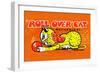 Roll Over Cat-null-Framed Art Print