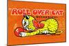 Roll Over Cat-null-Mounted Art Print