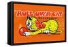 Roll Over Cat-null-Framed Stretched Canvas