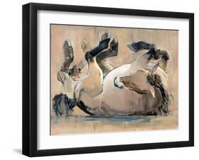 Roll, (Przewalski), 2014-Mark Adlington-Framed Giclee Print