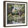 Rolleboise, Bathing-Maximilien Luce-Framed Giclee Print