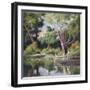 Rolleboise, Bathing-Maximilien Luce-Framed Giclee Print