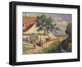 Rolleboise, Behind the Church (La Maison Luce), C.1920-Maximilien Luce-Framed Giclee Print