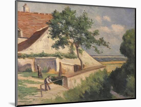 Rolleboise, Behind the Church (La Maison Luce), C.1920-Maximilien Luce-Mounted Giclee Print