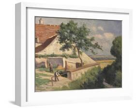 Rolleboise, Behind the Church (La Maison Luce), C.1920-Maximilien Luce-Framed Giclee Print