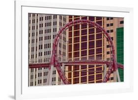 Roller Coaster, New York New York Hotel, Strip, South Las Vegas Boulevard, Las Vegas, Nevada, Usa-Rainer Mirau-Framed Photographic Print