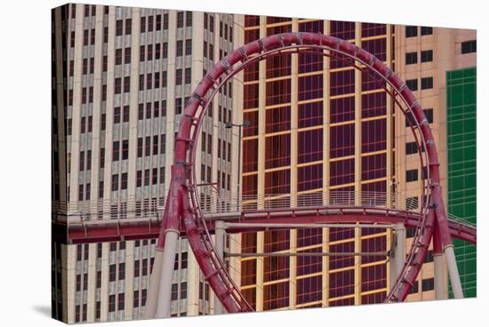 Roller Coaster, New York New York Hotel, Strip, South Las Vegas Boulevard, Las Vegas, Nevada, Usa-Rainer Mirau-Stretched Canvas
