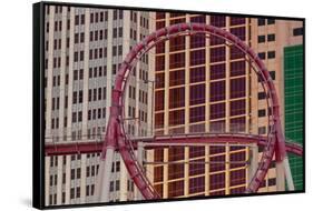 Roller Coaster, New York New York Hotel, Strip, South Las Vegas Boulevard, Las Vegas, Nevada, Usa-Rainer Mirau-Framed Stretched Canvas