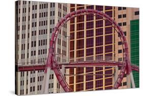 Roller Coaster, New York New York Hotel, Strip, South Las Vegas Boulevard, Las Vegas, Nevada, Usa-Rainer Mirau-Stretched Canvas