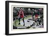 Roller Derby Stars-Curt Teich & Company-Framed Art Print