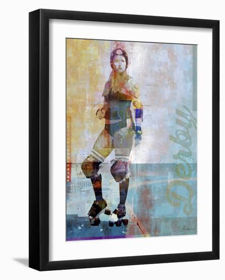 Roller Derby-Greg Simanson-Framed Giclee Print