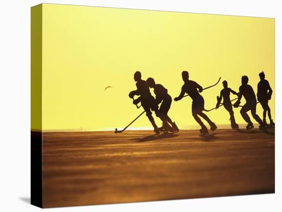 Roller Hockey-null-Stretched Canvas