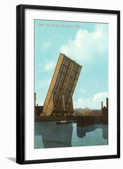 Roller Lift Bridge, Bridgeport, Connecticut-null-Framed Art Print