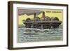 Roller Ship Designed by Ernest Bazin, 1896-null-Framed Giclee Print