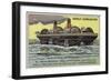 Roller Ship Designed by Ernest Bazin, 1896-null-Framed Giclee Print