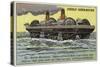 Roller Ship Designed by Ernest Bazin, 1896-null-Stretched Canvas