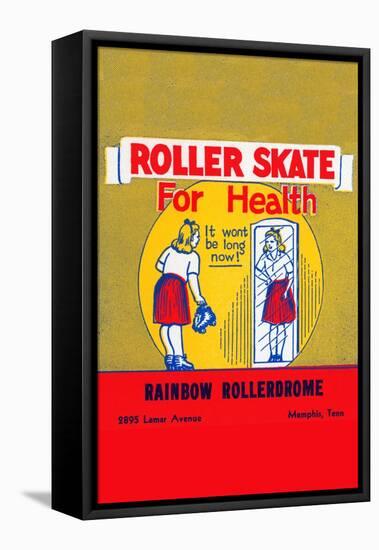 Roller Skate For Health-null-Framed Stretched Canvas