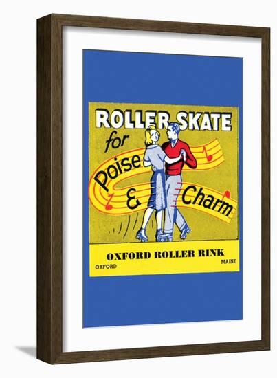 Roller Skate - Poise & Charm-null-Framed Art Print