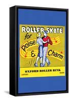 Roller Skate - Poise & Charm-null-Framed Stretched Canvas