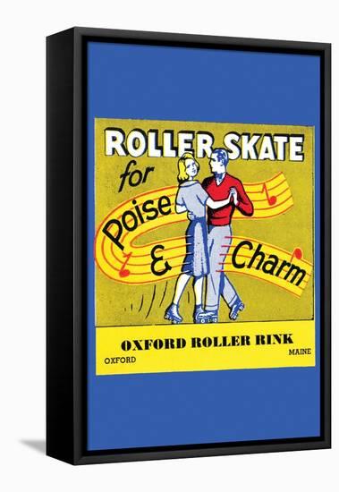 Roller Skate - Poise & Charm-null-Framed Stretched Canvas