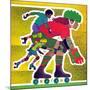 Roller Skate Race - Jack & Jill-Allan Eitzen-Mounted Giclee Print