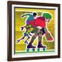 Roller Skate Race - Jack & Jill-Allan Eitzen-Framed Giclee Print