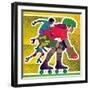 Roller Skate Race - Jack & Jill-Allan Eitzen-Framed Premium Giclee Print