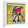 Roller Skate Race - Jack & Jill-Allan Eitzen-Framed Giclee Print