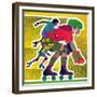 Roller Skate Race - Jack & Jill-Allan Eitzen-Framed Giclee Print