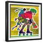 Roller Skate Race - Jack & Jill-Allan Eitzen-Framed Giclee Print