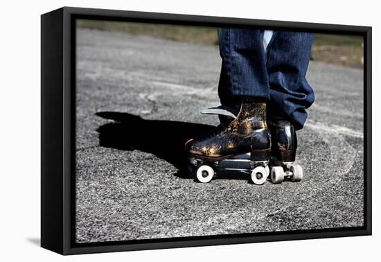Roller Skates Central Park NYC-null-Framed Stretched Canvas