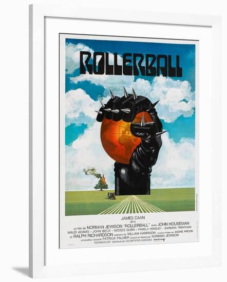 Rollerball, French poster, 1975-null-Framed Art Print