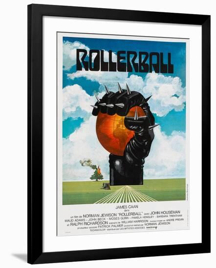 Rollerball, French poster, 1975-null-Framed Art Print