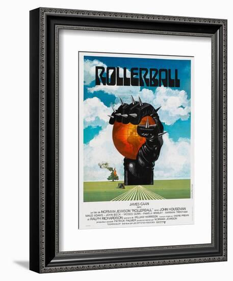 Rollerball, French poster, 1975-null-Framed Art Print