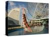 Rollercoaster and Fun Fair Amusement Park, Minato Mirai, Yokohama, Japan-Christian Kober-Stretched Canvas