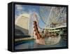 Rollercoaster and Fun Fair Amusement Park, Minato Mirai, Yokohama, Japan-Christian Kober-Framed Stretched Canvas