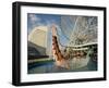 Rollercoaster and Fun Fair Amusement Park, Minato Mirai, Yokohama, Japan-Christian Kober-Framed Photographic Print