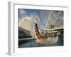 Rollercoaster and Fun Fair Amusement Park, Minato Mirai, Yokohama, Japan-Christian Kober-Framed Photographic Print