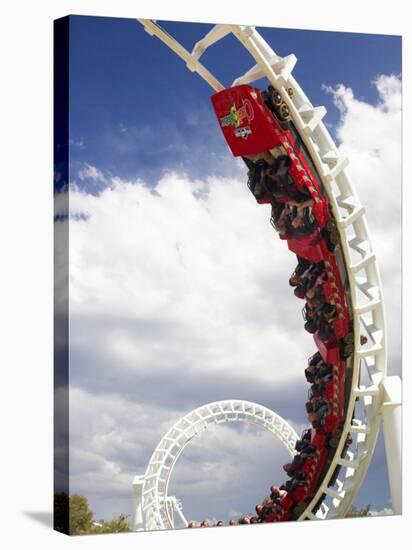 Rollercoaster, Sea World, Gold Coast, Queensland, Australia-David Wall-Stretched Canvas