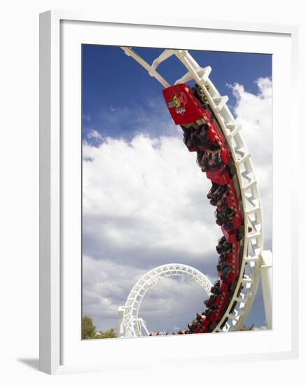 Rollercoaster, Sea World, Gold Coast, Queensland, Australia-David Wall-Framed Photographic Print