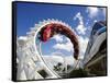 Rollercoaster, Sea World, Gold Coast, Queensland, Australia-David Wall-Framed Stretched Canvas