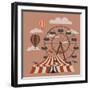 Rollercoaster-zayats-and-zayats-Framed Art Print