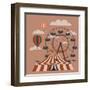 Rollercoaster-zayats-and-zayats-Framed Art Print