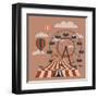 Rollercoaster-zayats-and-zayats-Framed Art Print