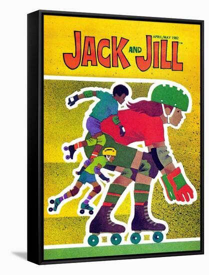 Rollerskating - Jack and Jill, April 1982-Allan Eitzen-Framed Stretched Canvas