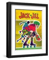 Rollerskating - Jack and Jill, April 1982-Allan Eitzen-Framed Premium Giclee Print