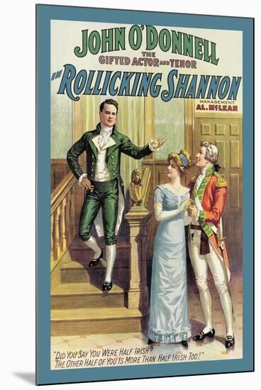 Rollicking Shannon-null-Mounted Art Print