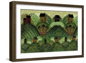 Rolling Country Hills-Cheryl Bartley-Framed Premium Giclee Print